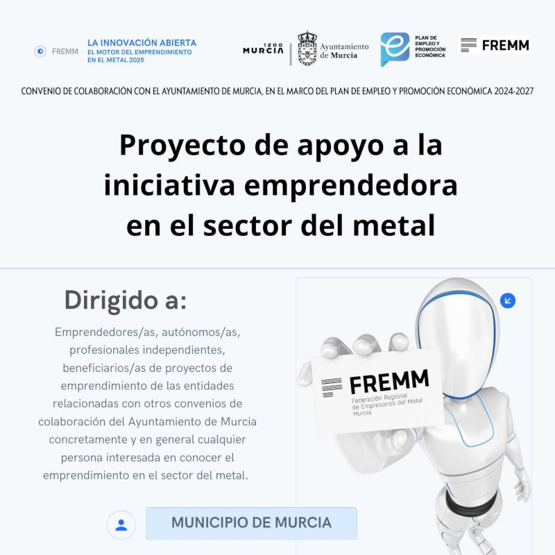 Proyecto de apoyo a la iniciativa emprendedora en el sector del metal